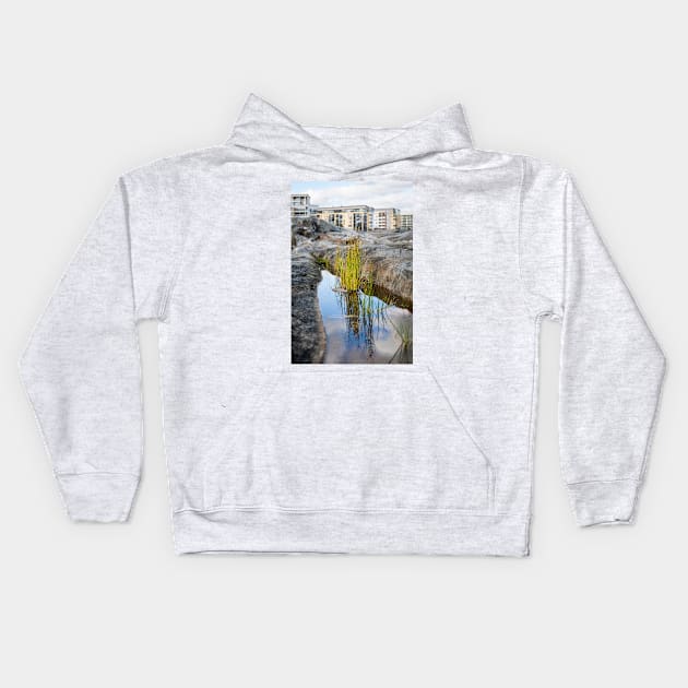 Lakeshore Bulrush Kids Hoodie by ansaharju